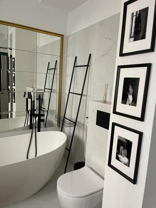 Stunning 1Bd Flat With 50M2 Terrace In The City Center ブカレスト エクステリア 写真